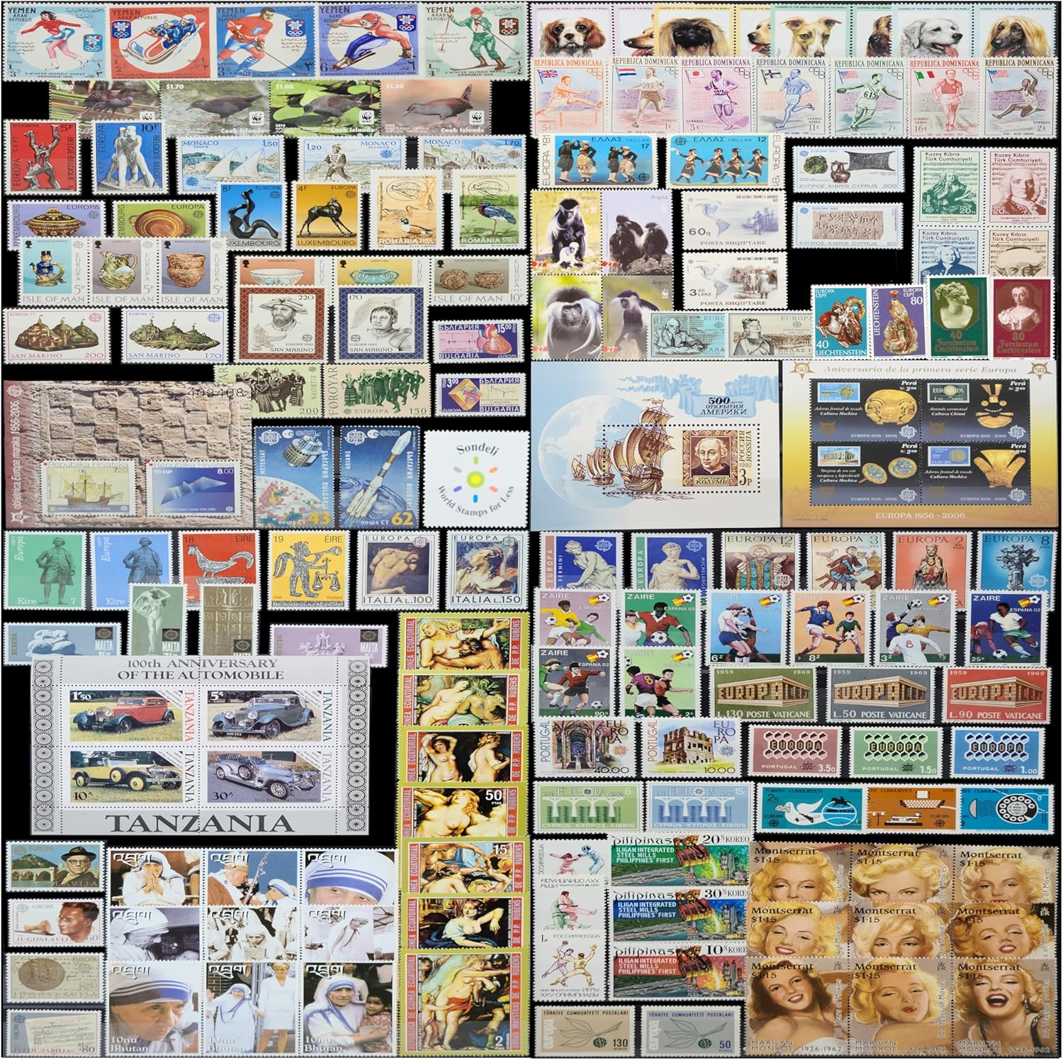 Sondeli Worldwide Stamp Collection Mint (MNH) (Edition 2) image number 3