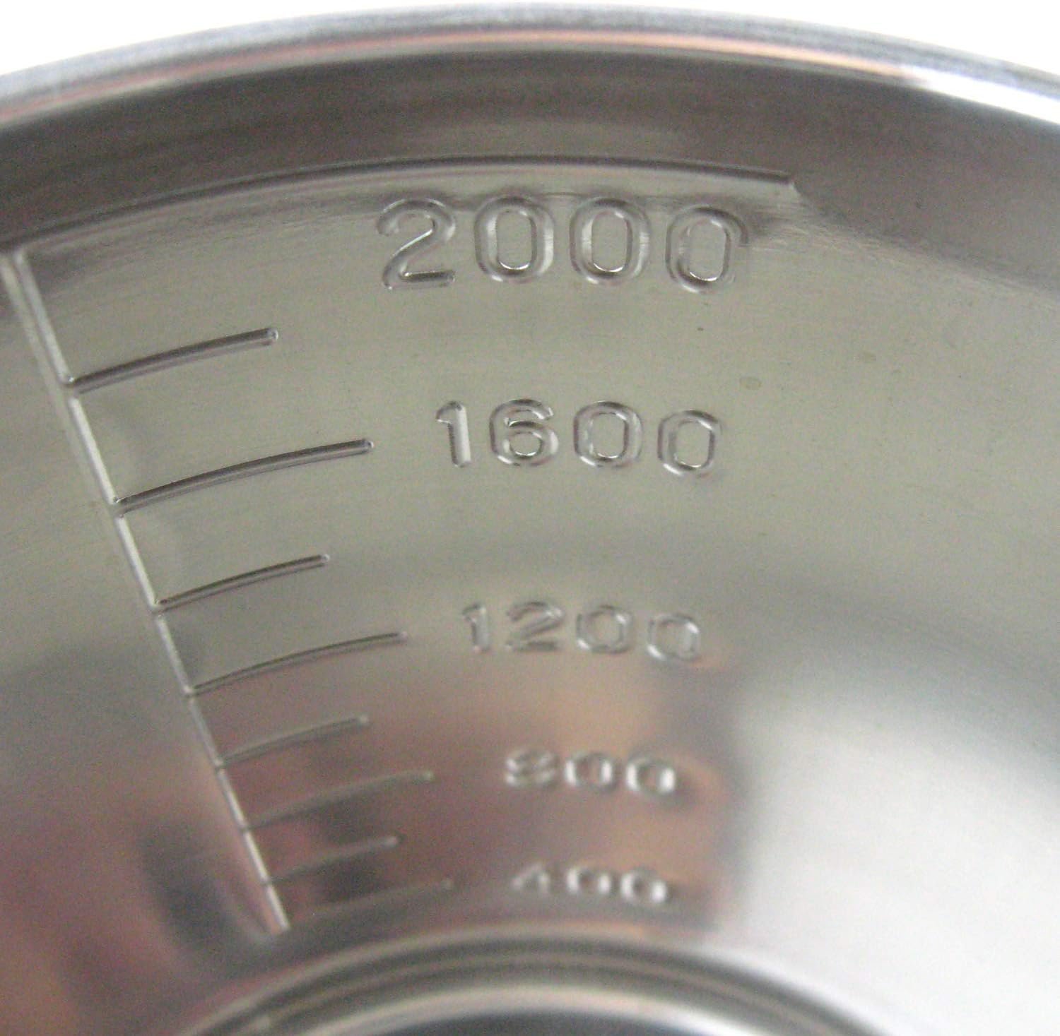 Nagao 802000 Tsubamesanjo Measuring Cup, 6.8 Fl Oz (2,000 Ml), 18-8 Stainless Steel, Made in Japan image number 1