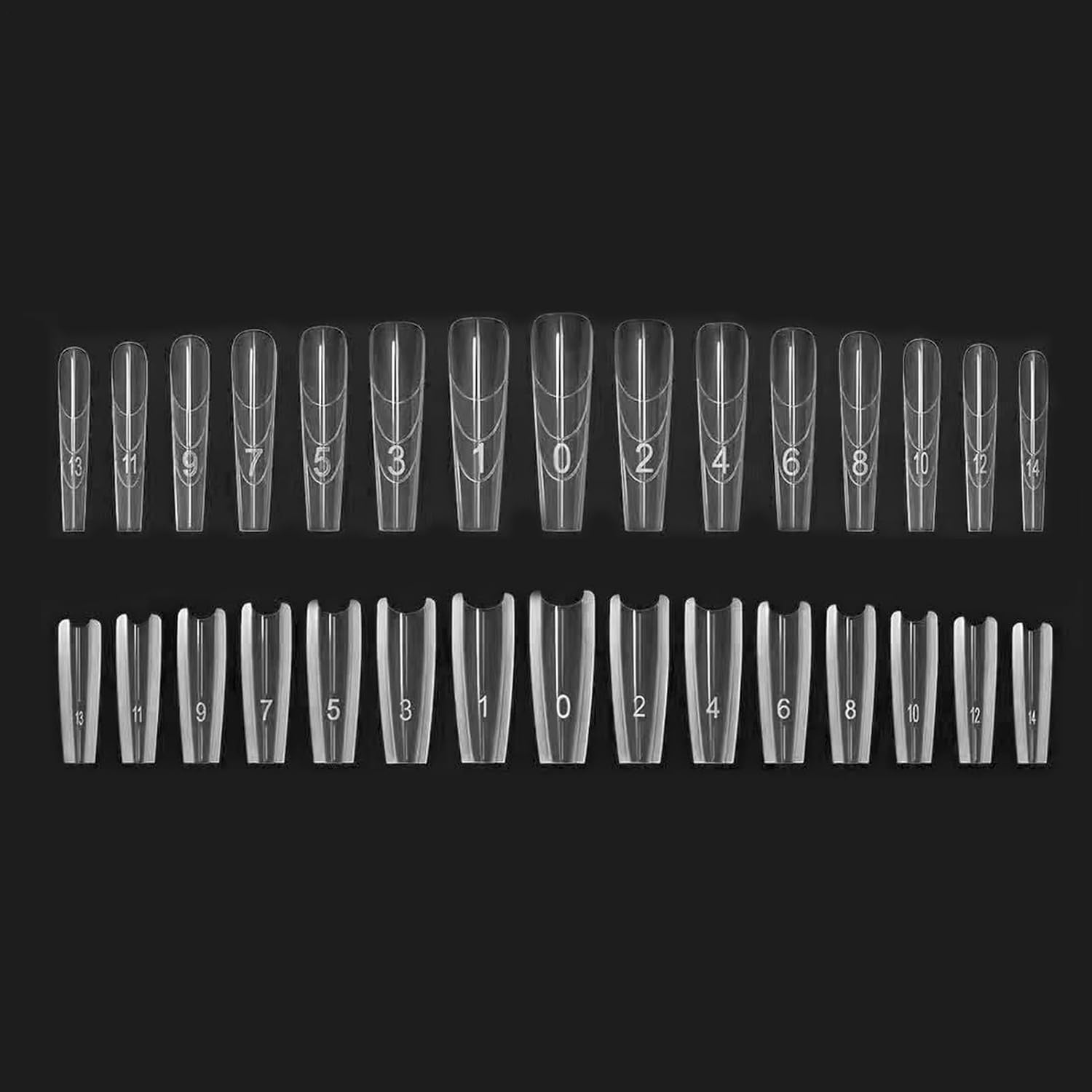 240 Piece Nail Tips Form - Sandwich Nail Form | Professional Acrylic & Nails Extension Forms | Double-Sided, Easy to Use for Sculpting, Salon & DIY Manicures, for Beginners Professionals,Women
