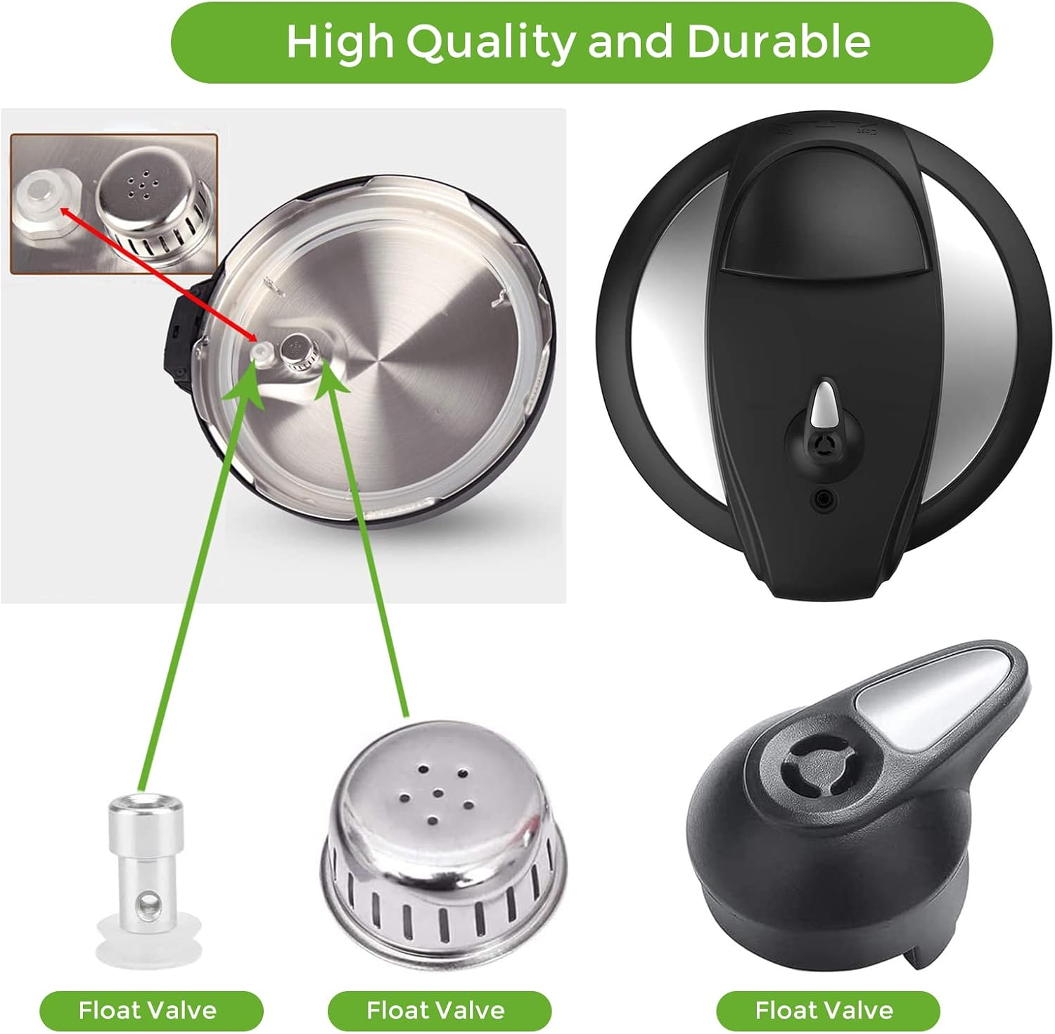 Steam Valve Replacement, Float Steam Release Handle Pressure Cooker Valve Replacement Part Accessories for Instant Pot LUX Mini 3 Qt, 5 Qt, 6 Qt, IP-LUX50, IP-LUX60 Pressure Cooker image number 2