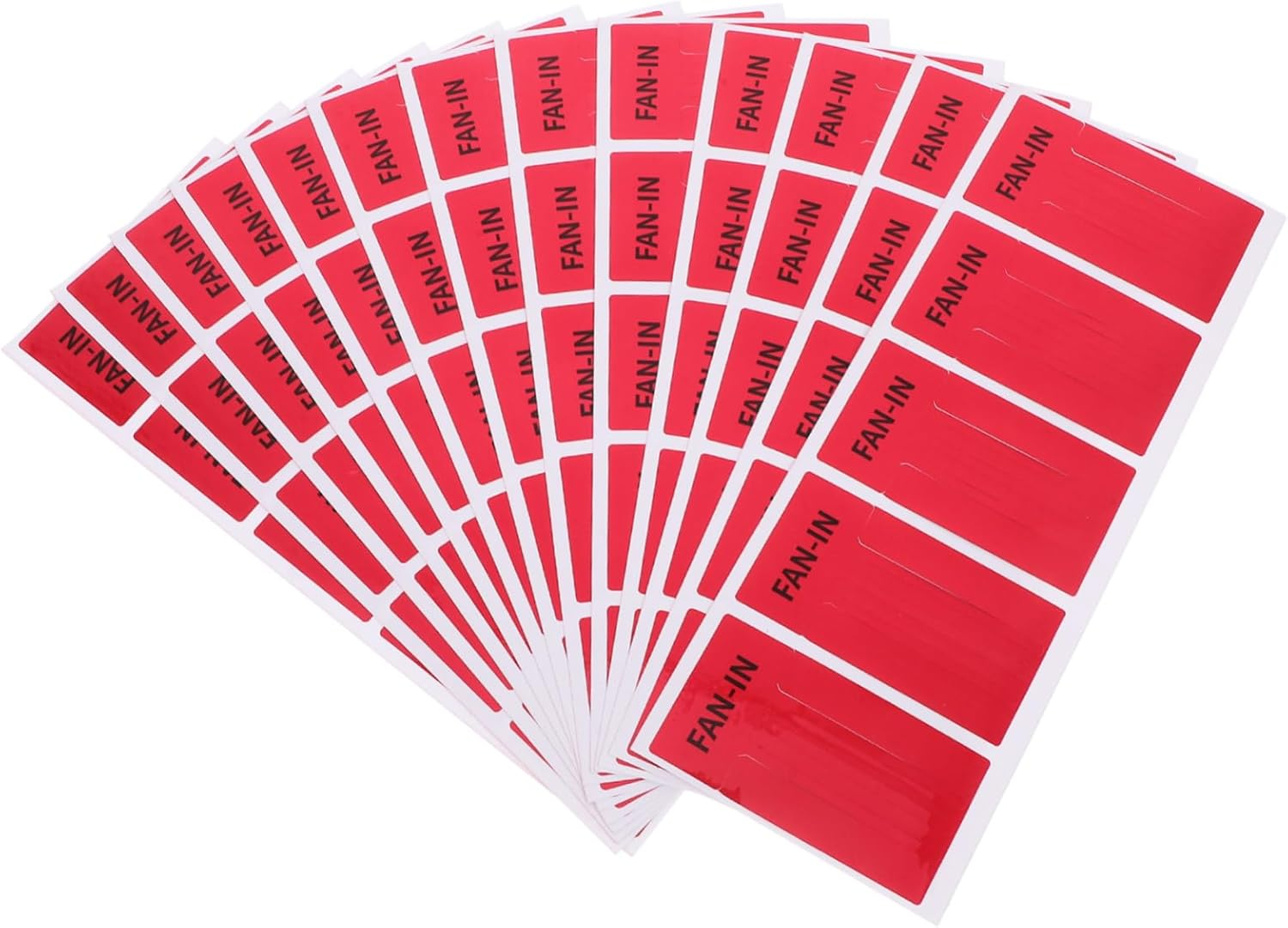 DECOMELODY 10Sheets Self-Adhesive Air Conditioner Streamers Airflow Decal Stickers for Ac Heat Exhaust Fans