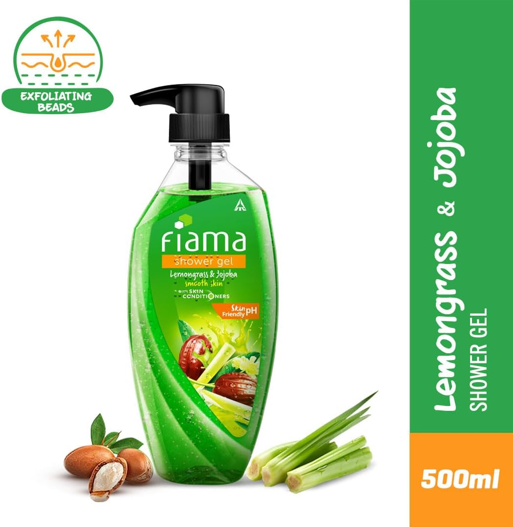Fiama Lemongrass and Jojoba Clear Springs Shower Gel, 500Ml