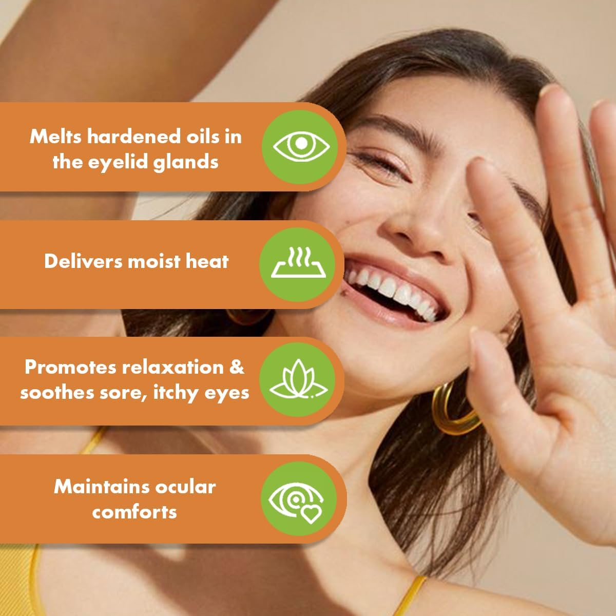 Revolutioneyes Heated Dry Eye Mask - Moist Heat for Dry Eye Relief, Washable & Reusable Hot Eye Compress for MGD, Blepharitis Dry Eye & Styes, Antibacterial Protection with Sterileyes image number 1