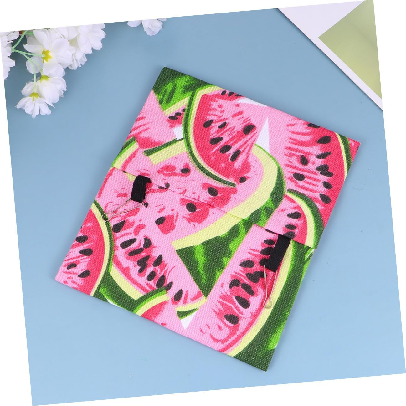 COHEALI Watermelon Pattern Canvas Parrot Nest Hammock L 30X19X21Cm Indoor Bird House Sleeping Pad for Parrots image number 1