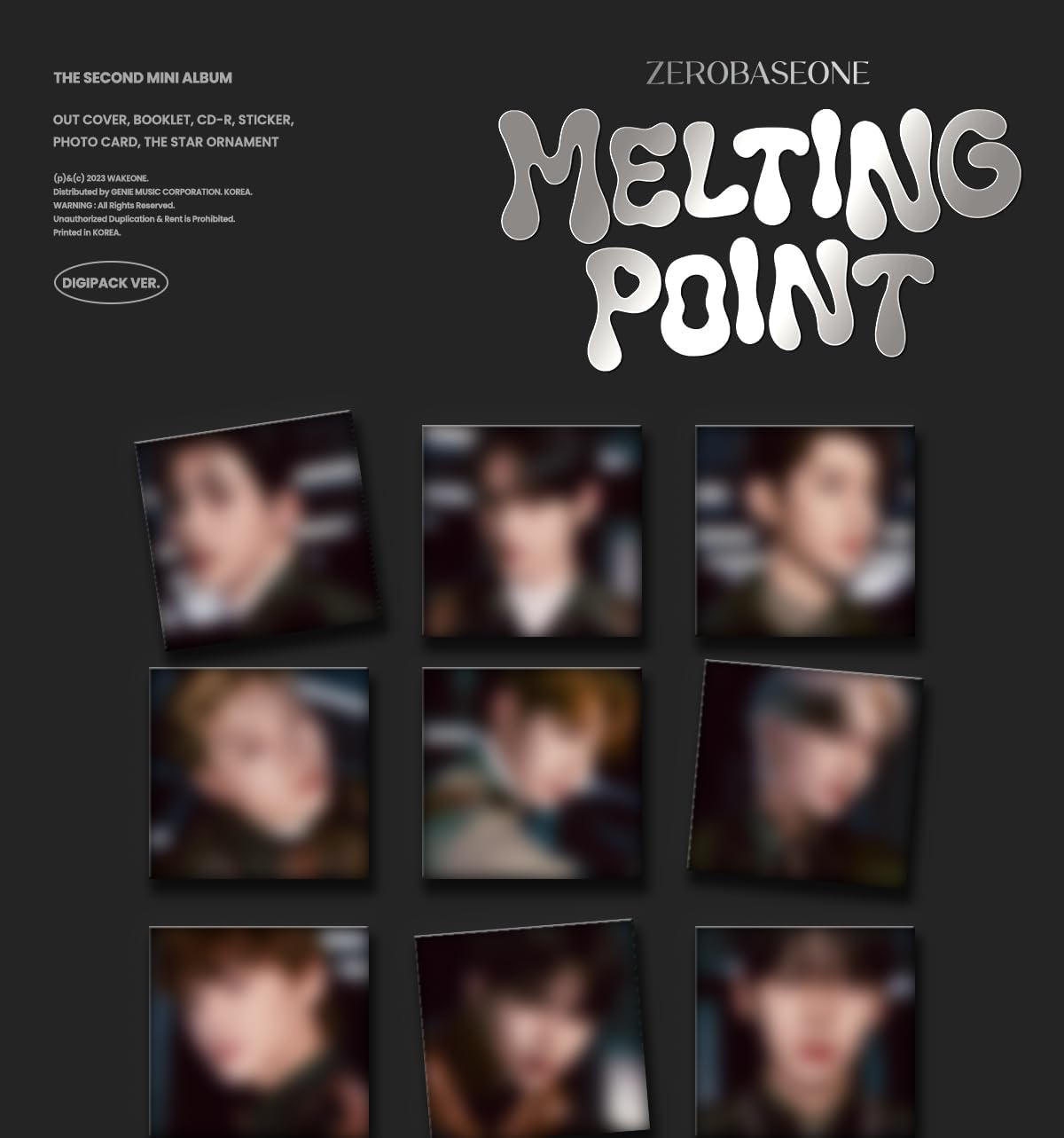 ZEROBASEONE Melting Point 2Nd Mini Album Digipack ZHANG HAO Version Cd+20P Booklet+1Ea Sticker+2P Photocard+1Ea the Star Oranment Stand+Tracking Sealed ZB1 image number 1