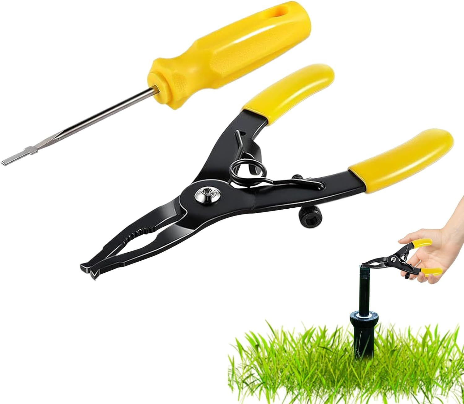 Sprinkler Adjustment Tool Kit | Lawn Irrigation System Repair Screwdriver - Precise Anti-Slip Equipment for Yard Parks Flower Bed Agricultural Watering image number 4