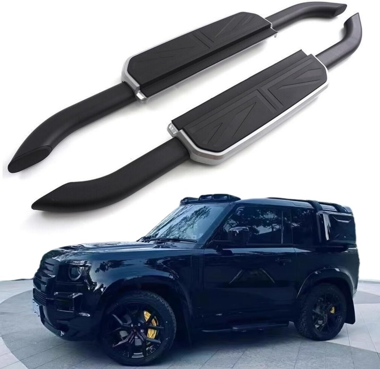 Running Boards Fits for LR Defender 90 2Door 2020 2021 2022 2023 2024 2025 Side Steps