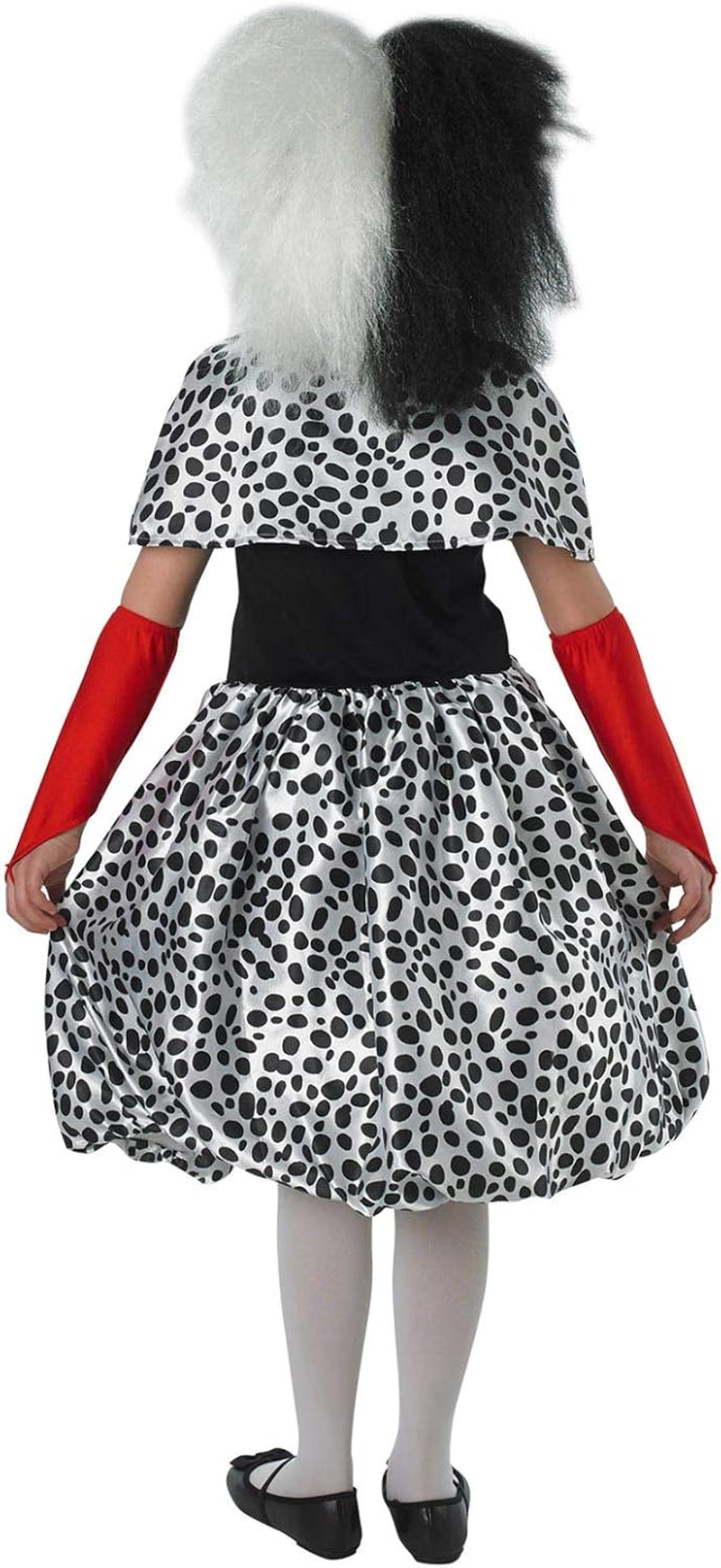 Official Licensed Disney Girls Cruella De Ville Villain Book Day Week Halloween Fancy Dress Costume Outfit Age 3-10 Years image number 1