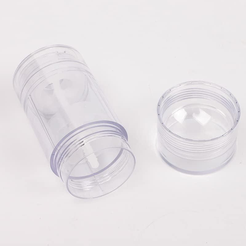 4 Pieces 15Ml Clear Empty Deodorant Containers Twist-Up Deodorant Containers Empty Deodorant Tubes Bottom Filling Deodorant Bottles for DIY Cosmetic Lip Balm Tubes image number 2