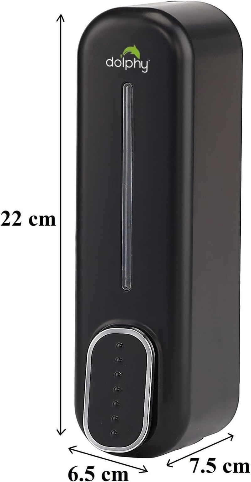 Dolphy ABS Liquid Soap Dispenser for Bathroom & Kitchen -300ML, Plastic