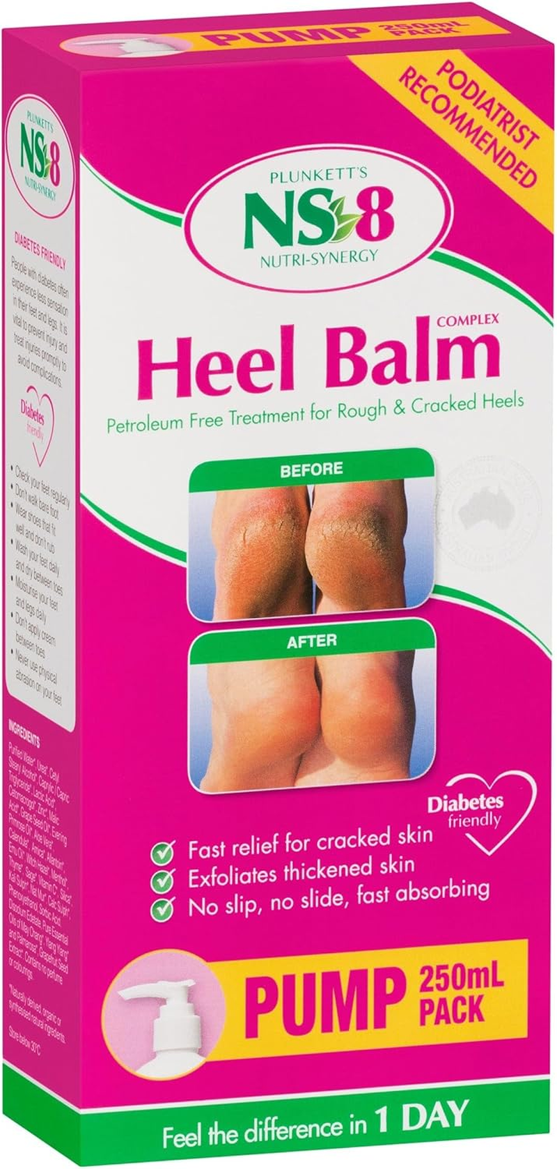 Plunkett'S NS8 Heel Complex Balm 250 Ml image number 1