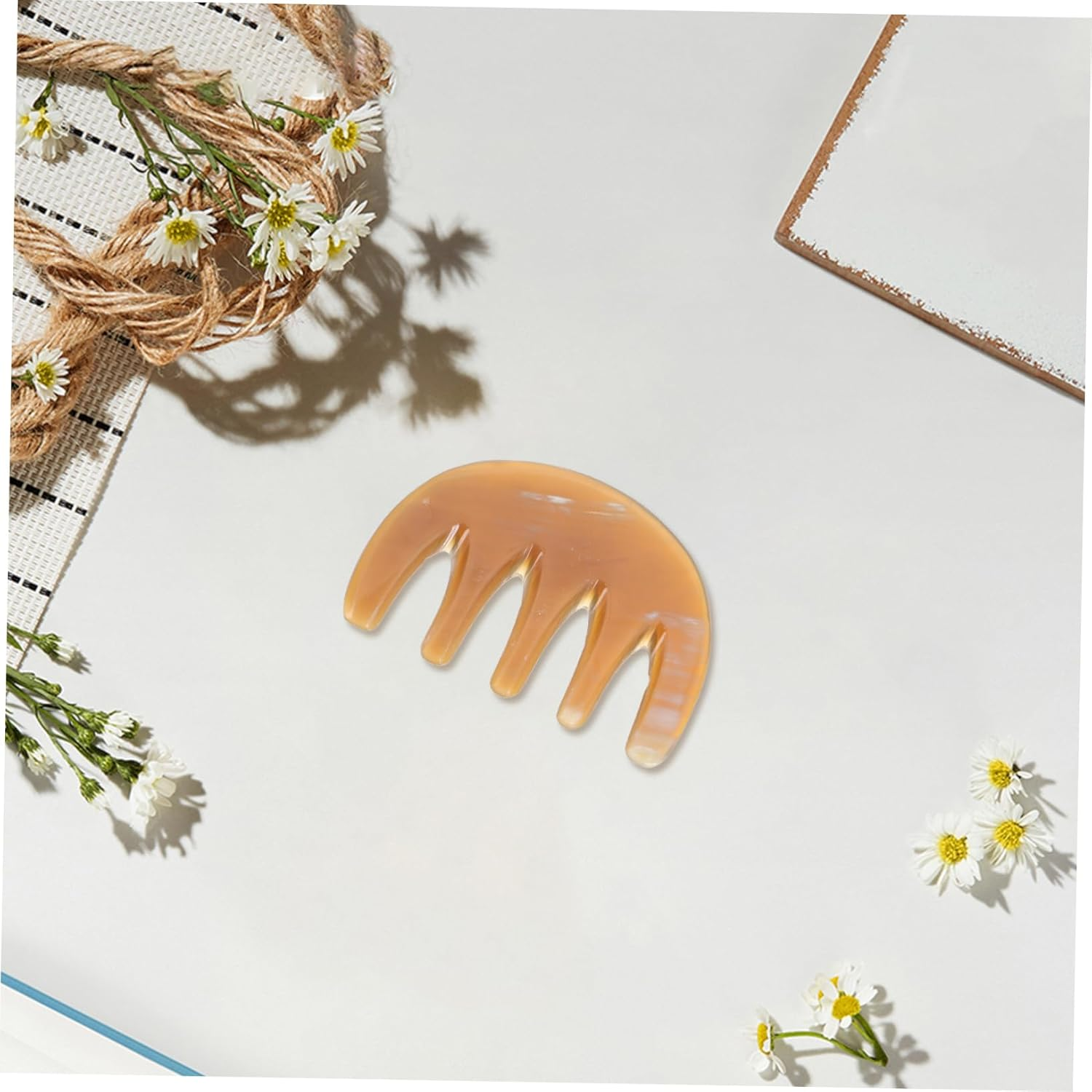 Generic Anti-Static Hair Loss Comb Scalp Massager Tool Scalp Massage Tool Facial Tools Hair Comb Combs for Men Mini Wide Tooth Comb Wide Comb Large Wide Tooth Comb Big Comb Horn Comb image number 6