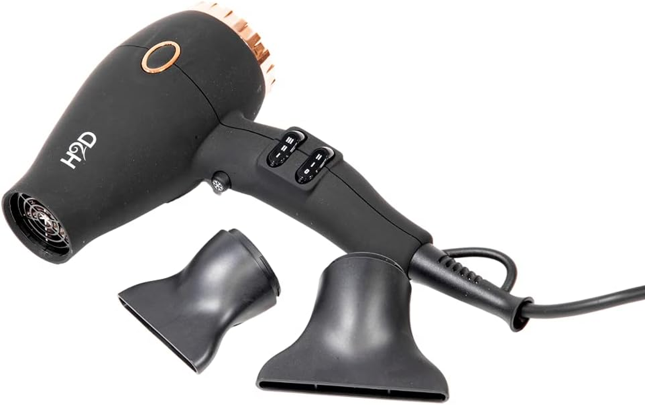 H2D Max Duo Straighener and Dryer, Matt Black and Rose Gold, 2 Count image number 2