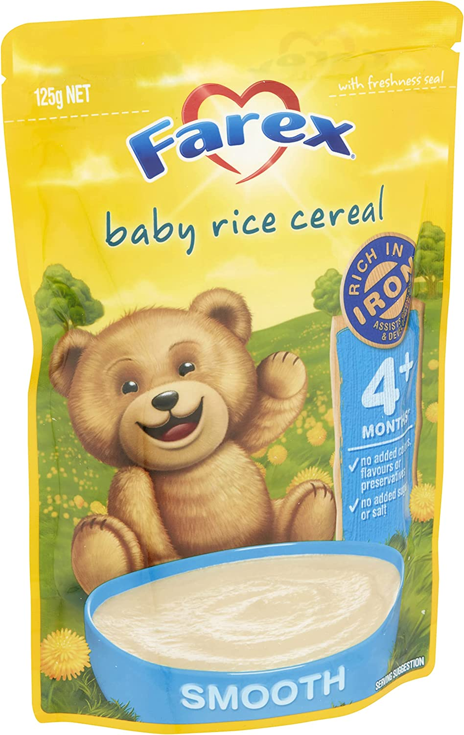Farex Baby Rice Cereal for 4+ Months Baby 125 G (Pack of 6) image number 2