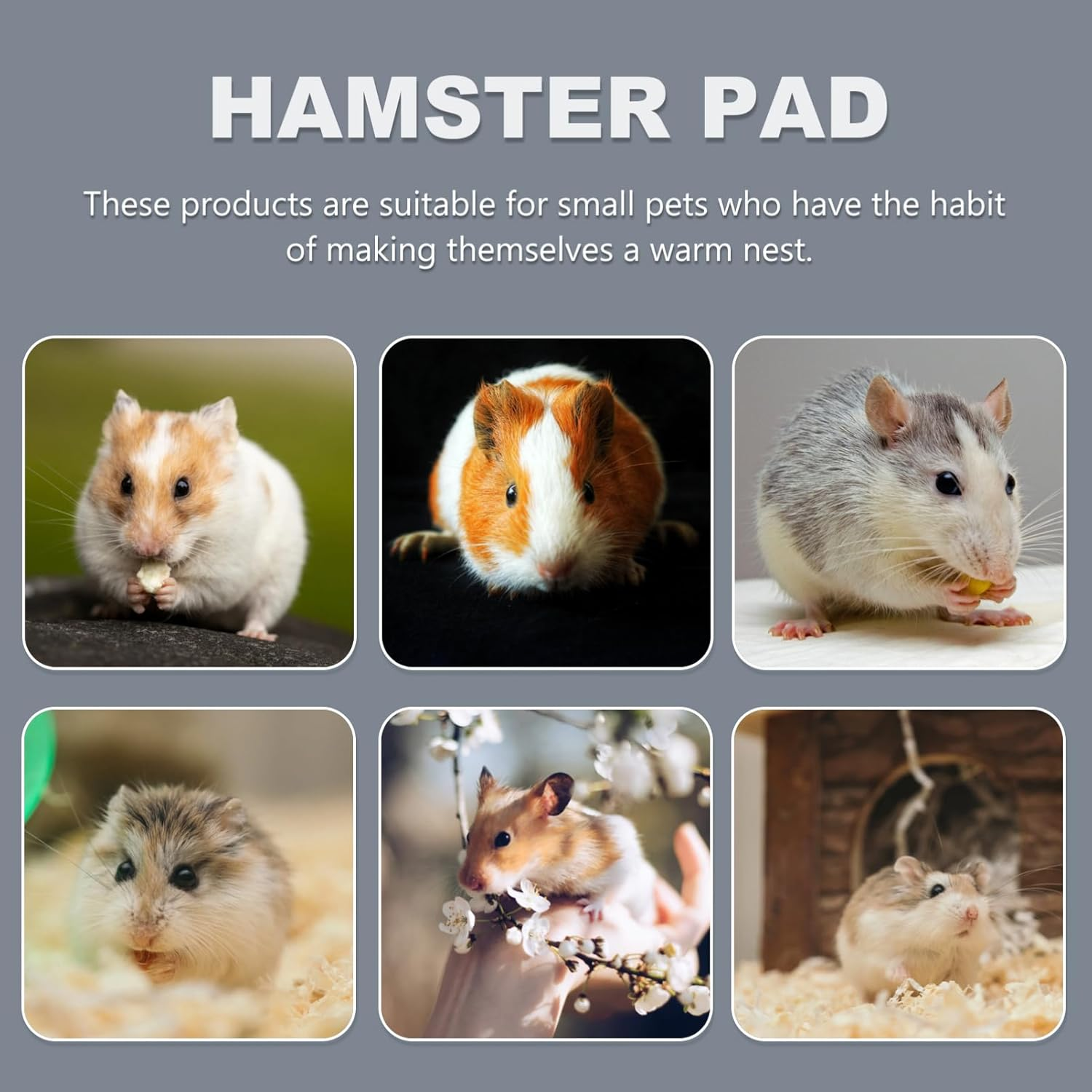 300Pcs Warm Cotton for Hamsters Nesting Material Quilts for Animals for Creating Comfortable Sleeping Spaces