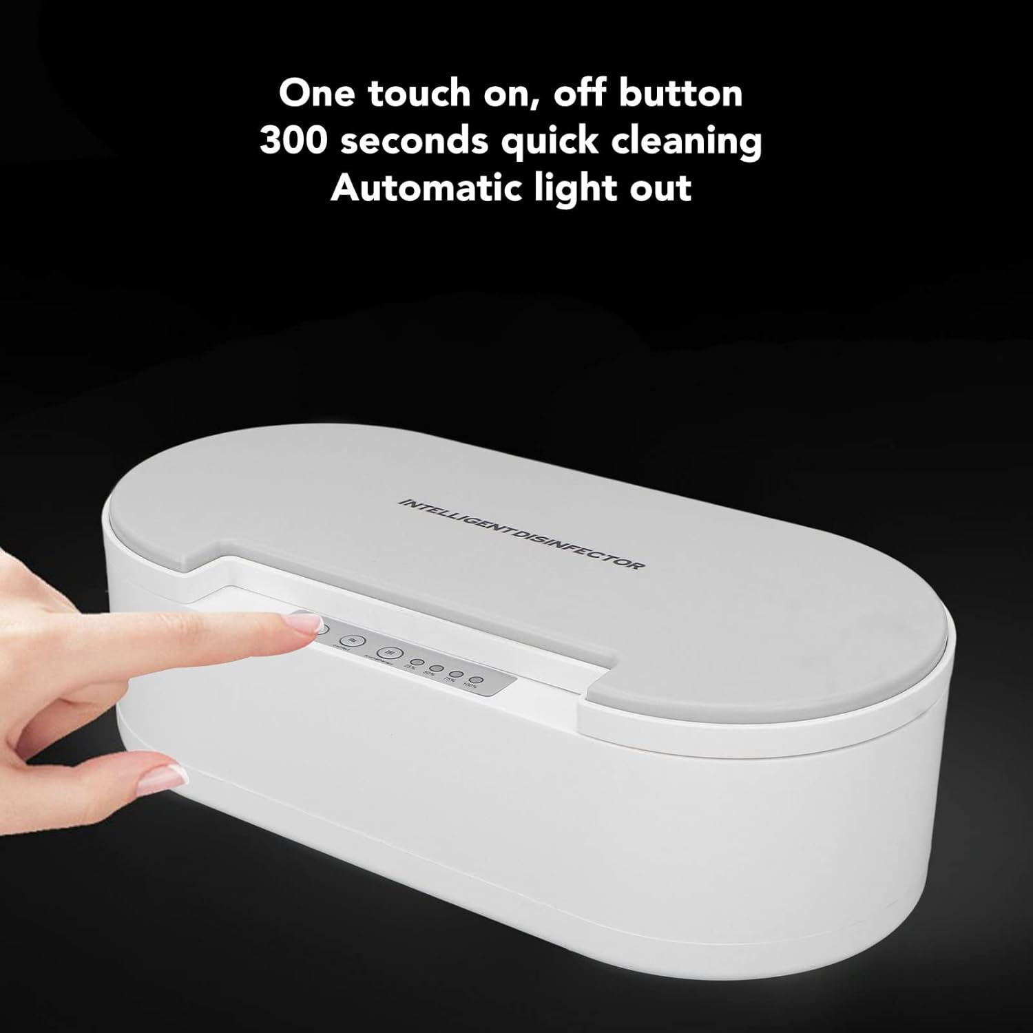 U V Cleaning Box, Nail Tool Disinfection Box with Aromatherapy, 360 Degree Fast Clean, Voice Broadcast, Phone U V for Toothbrush Glasses Nail Tools Keys image number 1