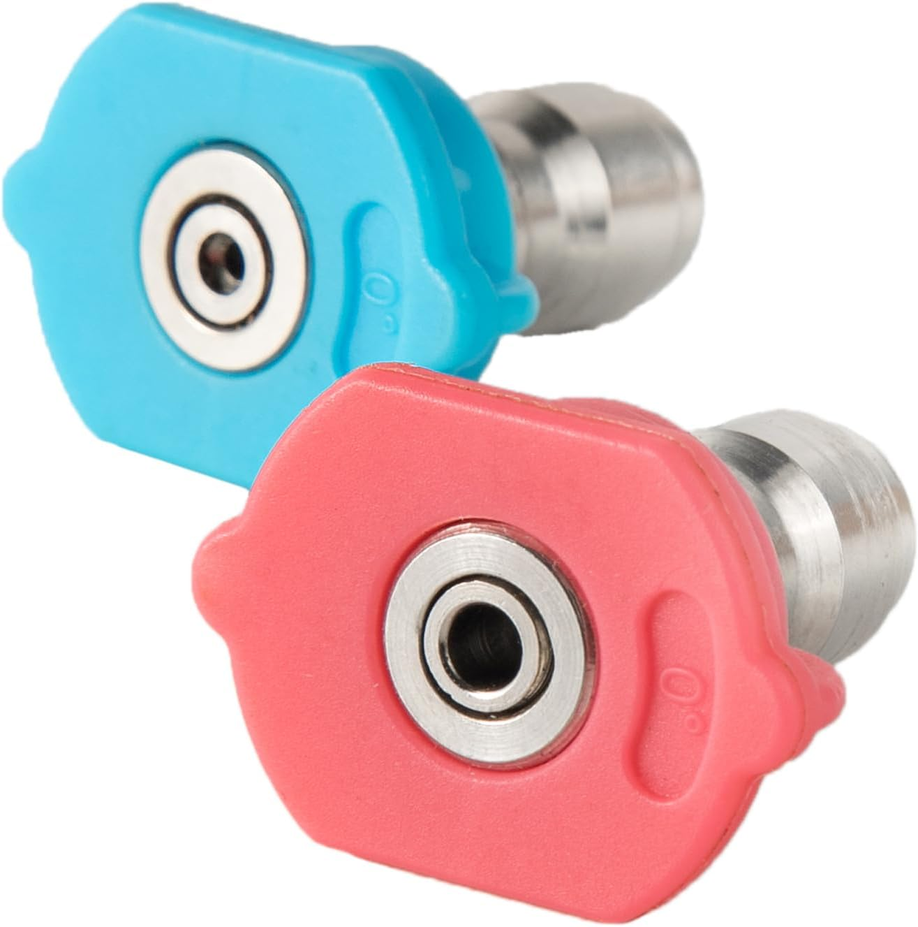 ZLKSKER Second-Story Pressure Washer Spray Nozzle Tips, Soap and Rinse Nozzle Kits, Long Range Jet Stream, 4000PSI, 1/4" NPT image number 3