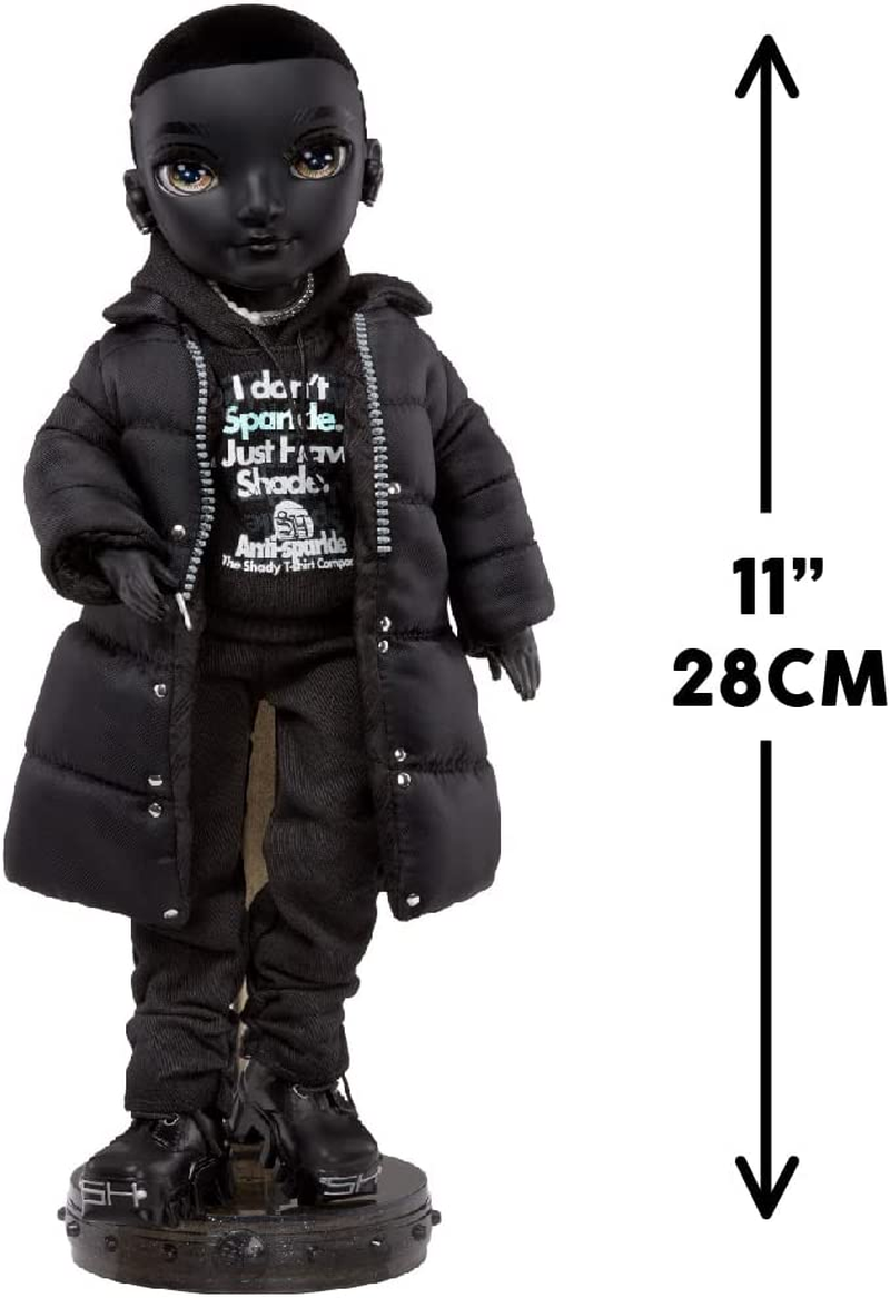 Rainbow High Shadow High - REXX Mcqueen - Black Colour Fashion Doll with Fashionable Outfit and 10+ Colourful Play Accessories - Great for Kids and Collectors from Ages 12 image number 1