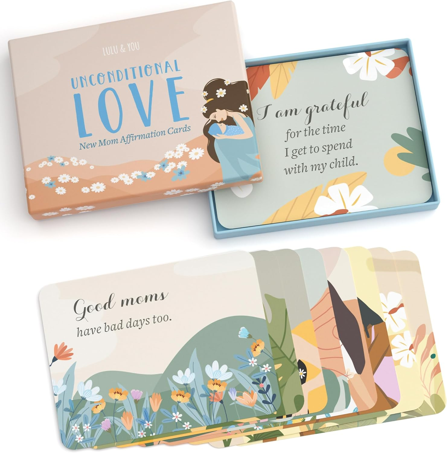 Lulu & You Affirmation Cards - 25 Cards with Words of Encouragement and Support for New Moms - Perfect Postpartum Gifts for Mom and New Mom Essentials - Welcome Home Mama image number 5