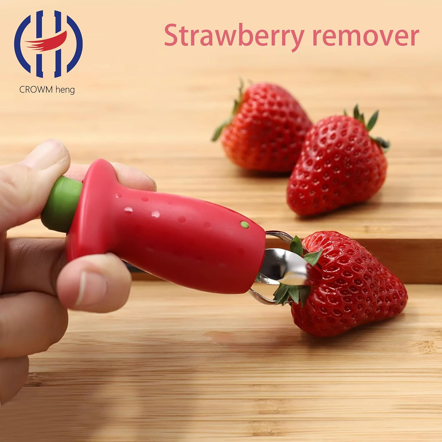 Multi-Functional Stainless Steel Strawberry Pedicle Removal Artifact Pedicle Removal Clip Removal Nuclear Device Kitchen Fruit Strawberry Core Removal Pedicle Removal Clip image number 5