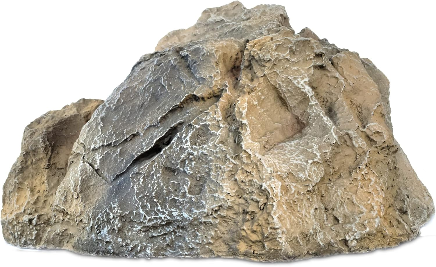 Backyard X-Scapes Artificial Rock Well Pump Cover for Landscaping Fake Rock for Decorating to Hide Pipe Fiberglass Boulder Covers Large Natural Grey 13 in H X 28 in W X 30 in L image number 5