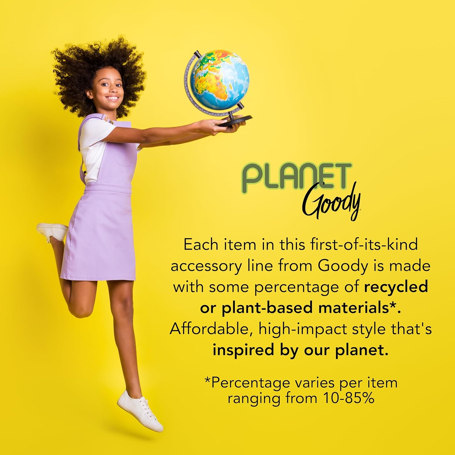 GOODY Planet Vented Paddle Brush,Teal - Detangler Comb for Thick,Curly & Fine Hair - Pain-Free Hair Accessories for Women,Men,& Kids - Removes Knots & Tangles - Ocean Rescue Recycled Plastic - Vented Paddle Black image number 5