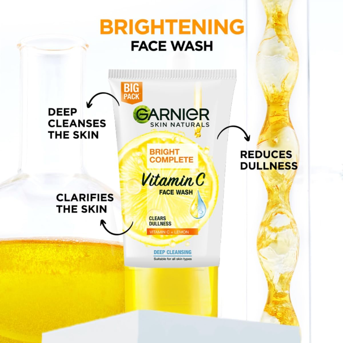 Garnier Light Face Wash 100G image number 3