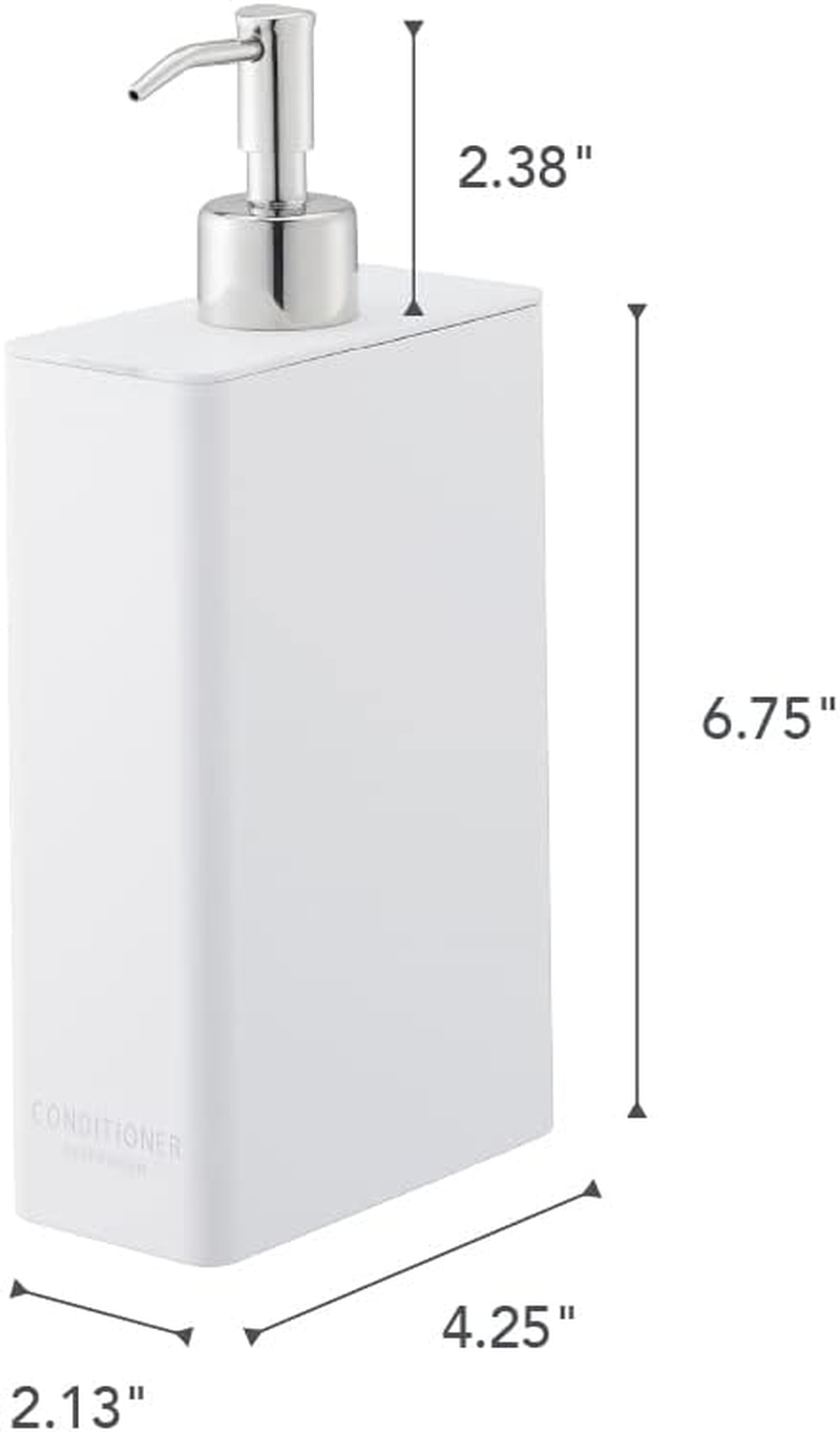 Yamazaki Tower Conditioner Dispenser White Rectangular