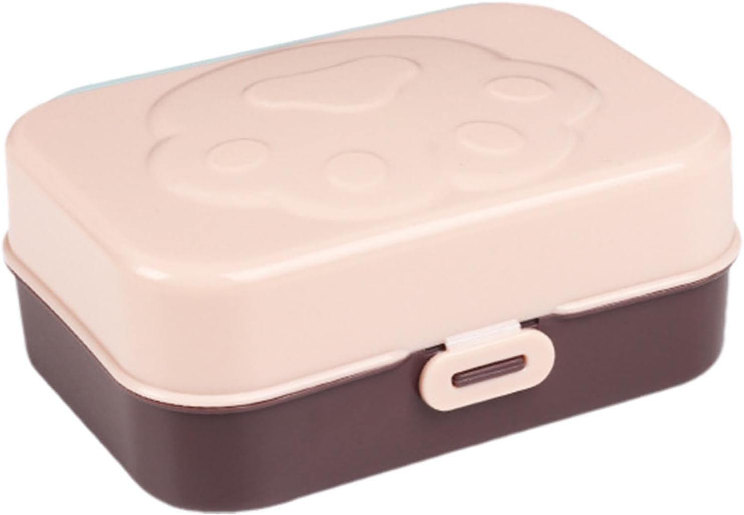 Travel Box for Shampoo Bar - Travel Shampoo Bar Container | with Sealing Lid Drain Case for Shampoo Bar for Body Wash Cat Paw Design | Bar Box