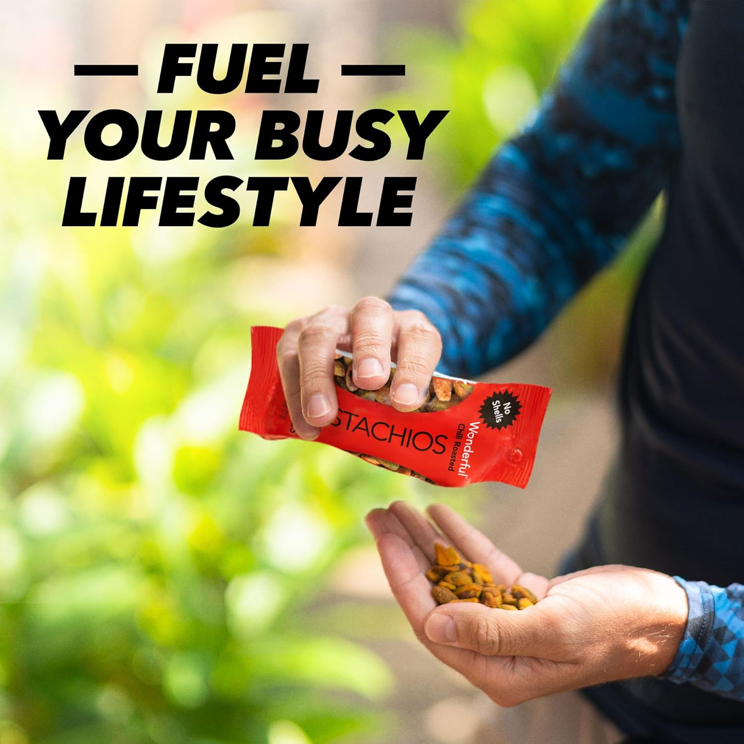 Wonderful Pistachios, No Shells, Chili Roasted Nuts, 2.25Oz (Pack of 8) image number 6