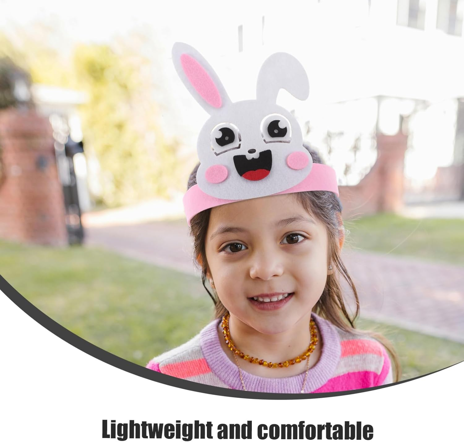 JOINPAYA 4Pcs Easter Bunny Crown Hat Headband: Bunny Birthday Party Hats Bunny Hats Rabbits Crown for School Activity Easter Party Decoration image number 6