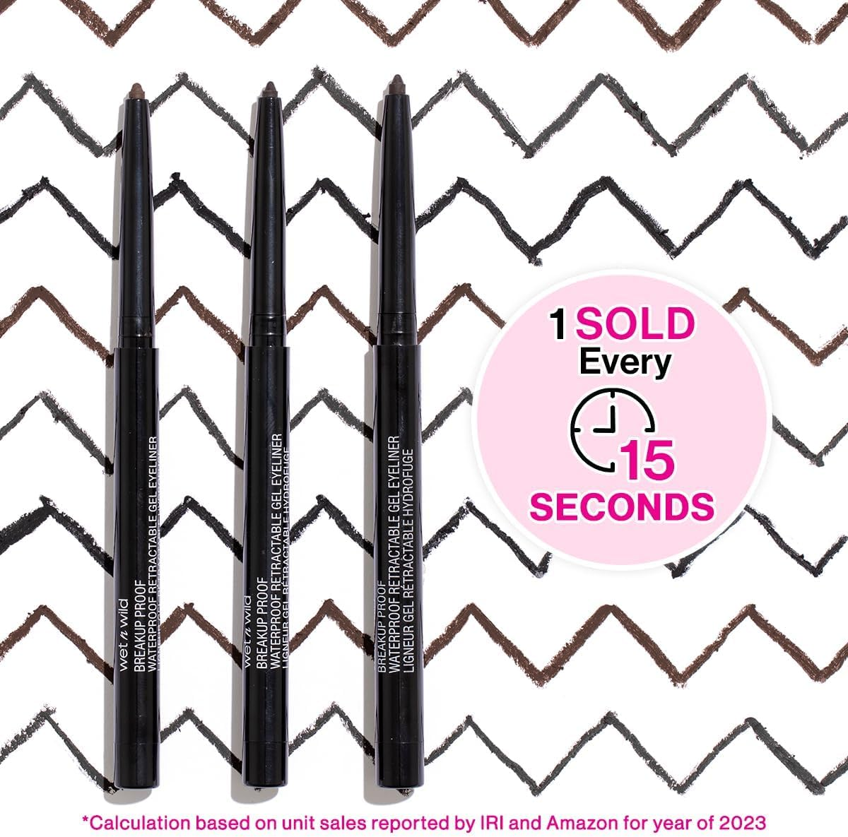 Wet N Wild Mega Last Breakup-Proof Retractable Eyeliner, Blackest Black