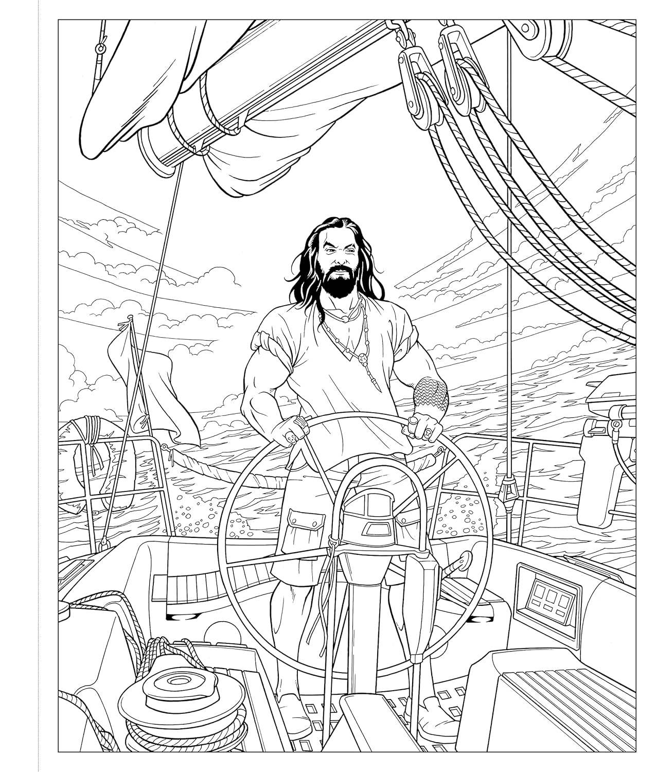 Crush and Color: Jason Momoa: a Coloring Book of Fantasies with an Epic Dreamboat image number 2