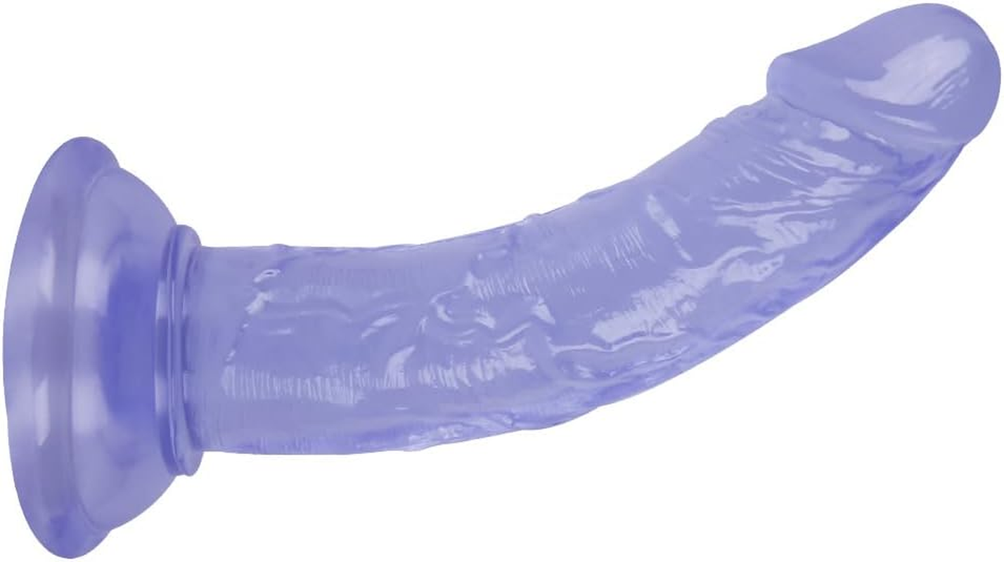 Mini Thin 5.3 Inches Realistic Dildo for Beginners, Anal Dildos Lifelike Fake Penis for Women/Men/Gay, Adult Sex Toys for G Spot Stimulator Anal Plug Training Sets (Black)