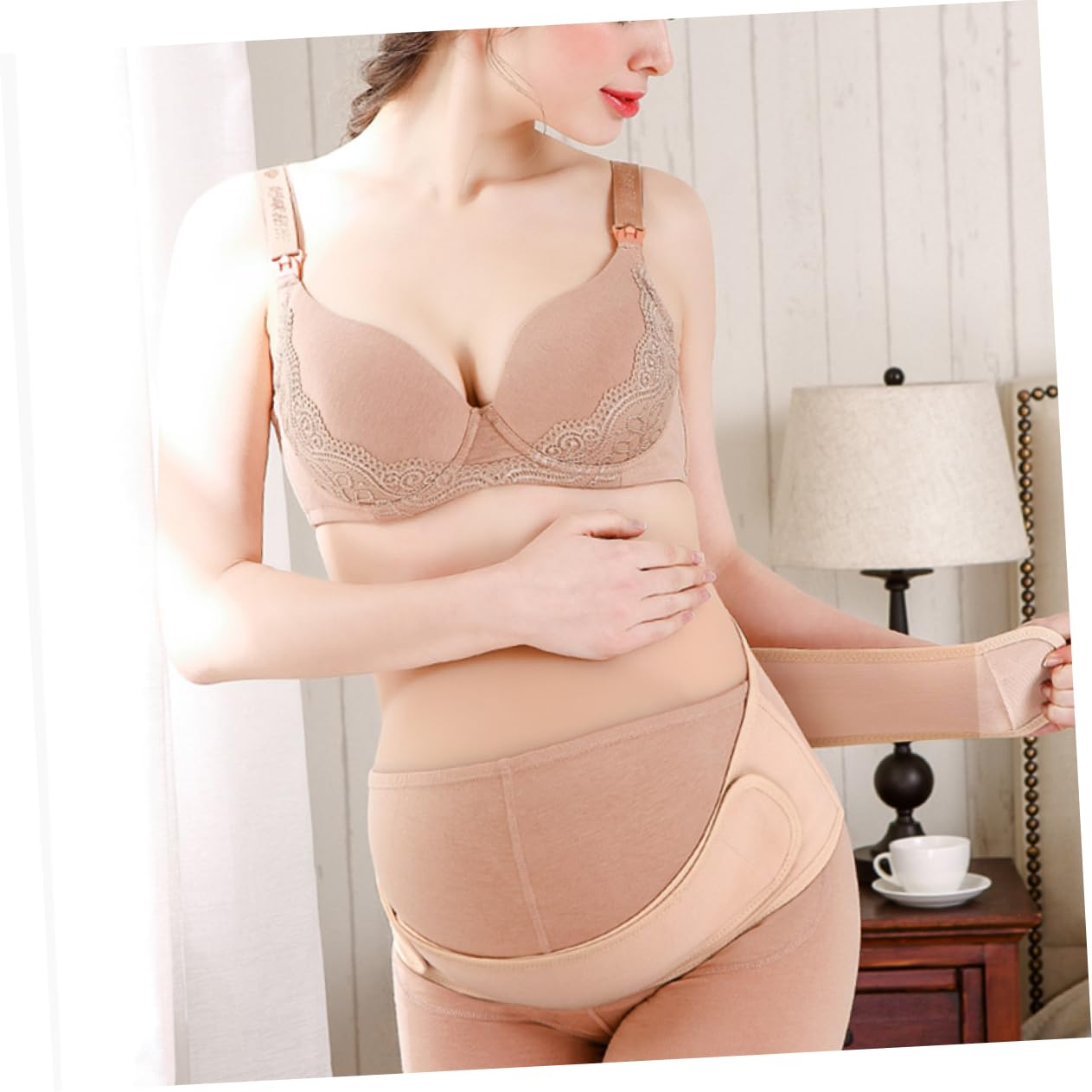 Healeved Pregnancy Belt for Belly Support Pelvic Support Belt Maternity Comfortable Abdomen Band for Women image number 2