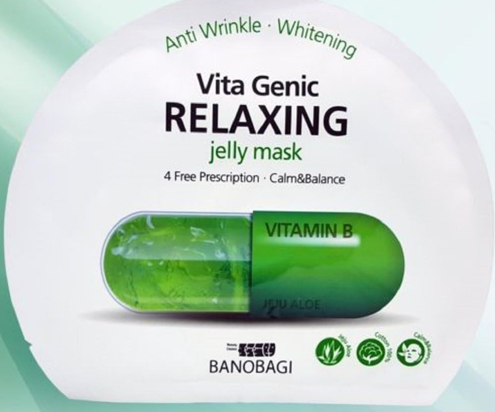 Banobagi Vita Genic Jelly Mask Pack (10Pcs) Lifting Hydrating Whitening Relaxing (Relaxing)