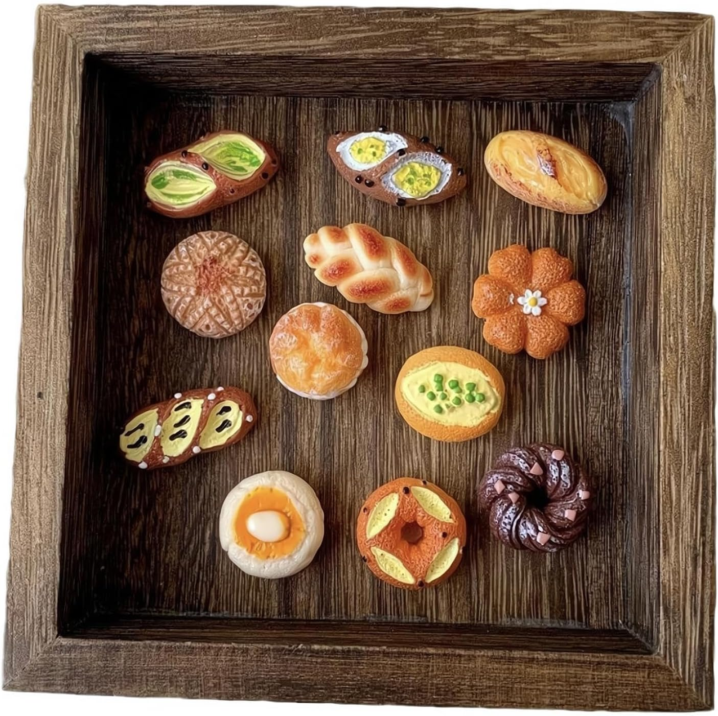 REGODI 12Pcs 3D Bread Fridge Magnets, Cute Strong Refrigerator Stickers for Kitchen, Whiteboard, Cabinets & Office Decor, Fun Baking-Themed Accessories