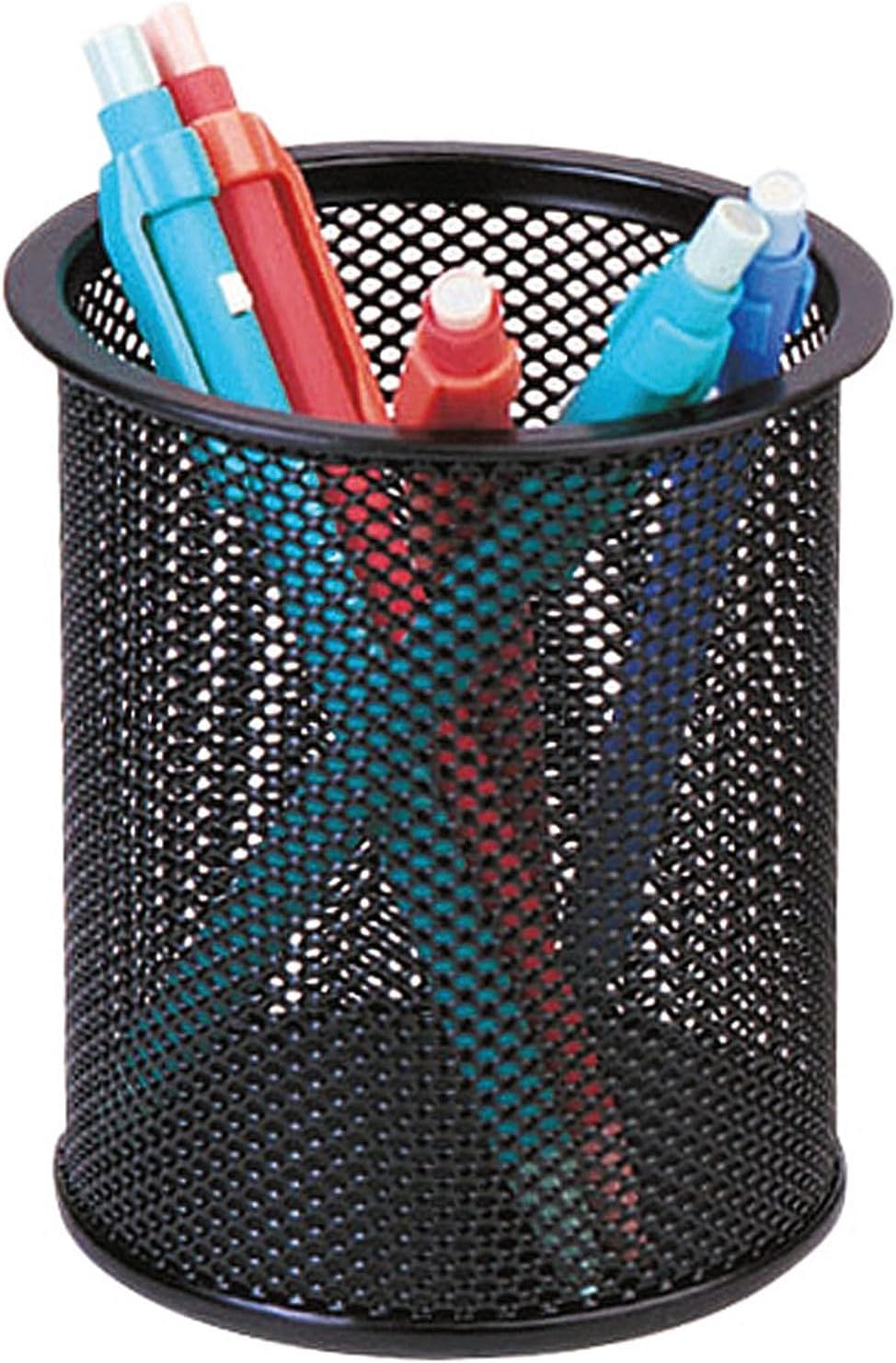 Q-Connect Pen Cup Metal Black (Office Set) / Small Office Accessories/Type-Desktop/Kind-For Pens/Material-Metal/Dividers-N.A. / Colour-Black/Dimensions (Mm)-90X100 image number 6