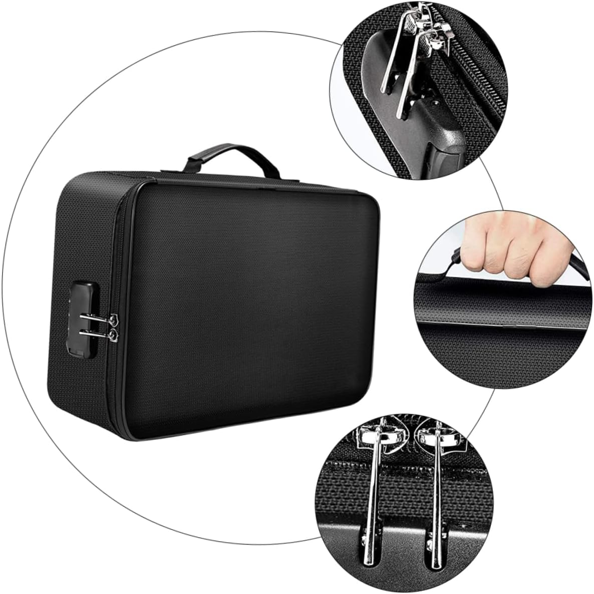 Yardenfun Fireproof Document Bag Organizer Fire Safe File Holder Document Storage Pouch