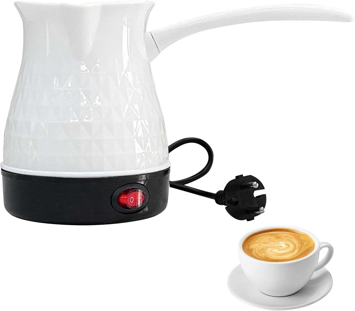 Byzesty Espresso Maker, Electric Turkish Coffee Pot, 500 Ml, Espresso Maker, Induction, Turkish Coffee Machine, Electric Coffee Maker, Mocha Pot for Home, Office, Travel for Espresso, Mocha, Tea image number 5