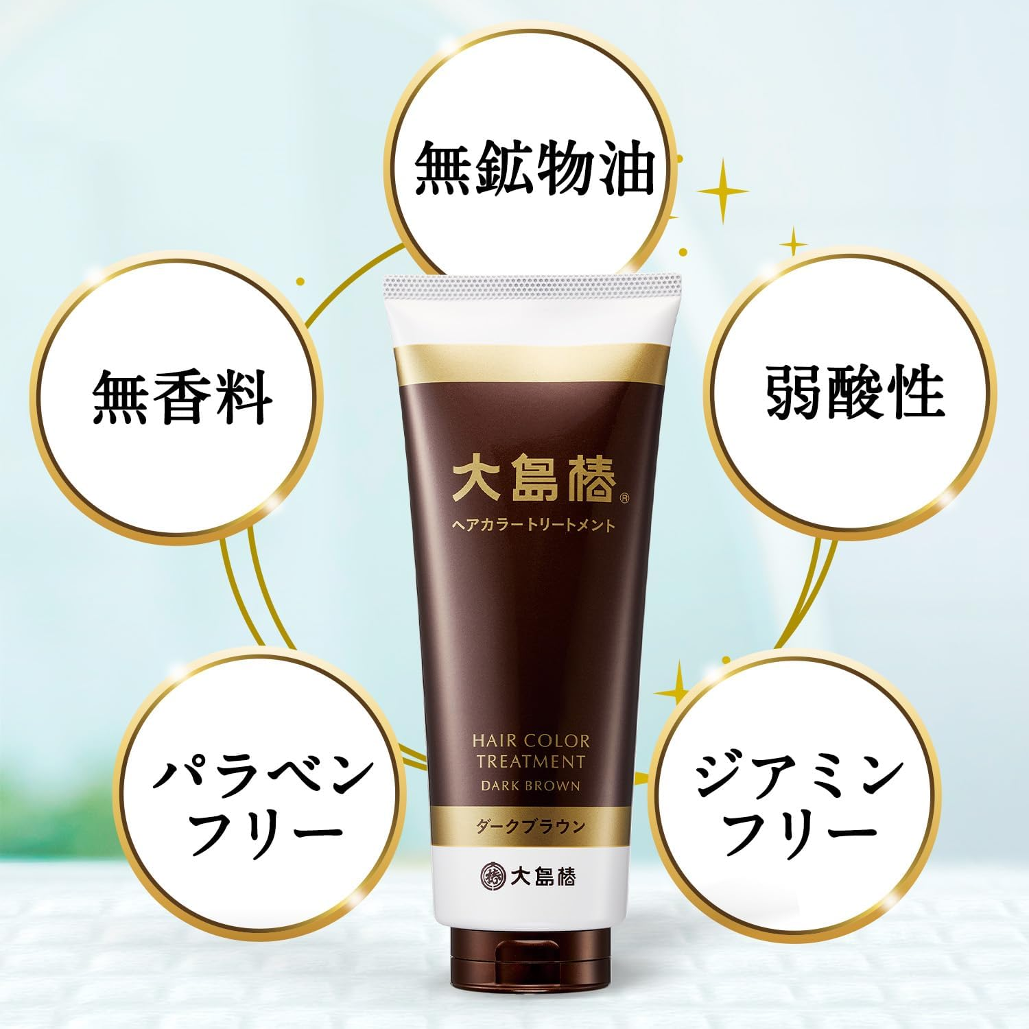 Oshima Tsubaki Hair Color Treatment, Dark Brown, Brown, Camellia Oil Blend, Color Treatment, Gray Hair Dye, Fragrance-Free, Unisex, Non-Paraben, Nondiamine, 6.3 Oz (180 G) image number 6