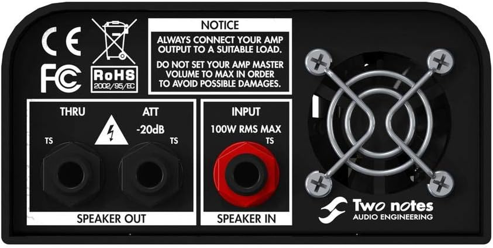 Two Notes Torpedo Captor Reactive Loadbox DI and Attenuator - 8 Ohm image number 2