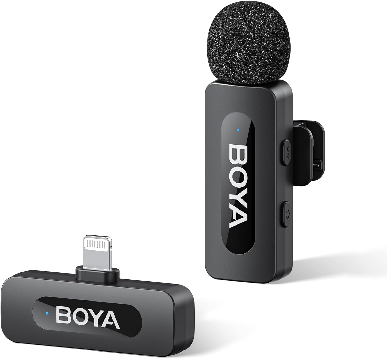 BOYA V20 Wireless Lavalier Microphone USB-C for Iphone 16/15&Android, 100M Wireless Range, All-In-One, Noise Reduce, 9H Battery Life&Omnidirectional Lapel Mic for Vlogging Video Youtube Podcast Tiktok