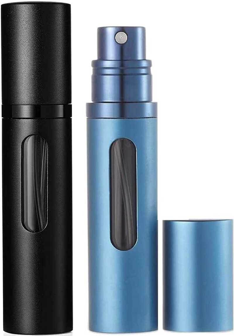 OSALALA Perfume Atomiser Refillable Perfume Bottles Portable Atomiser Mini Spray Bottle Pocket Atomiser with Window for on the Go 8 Ml