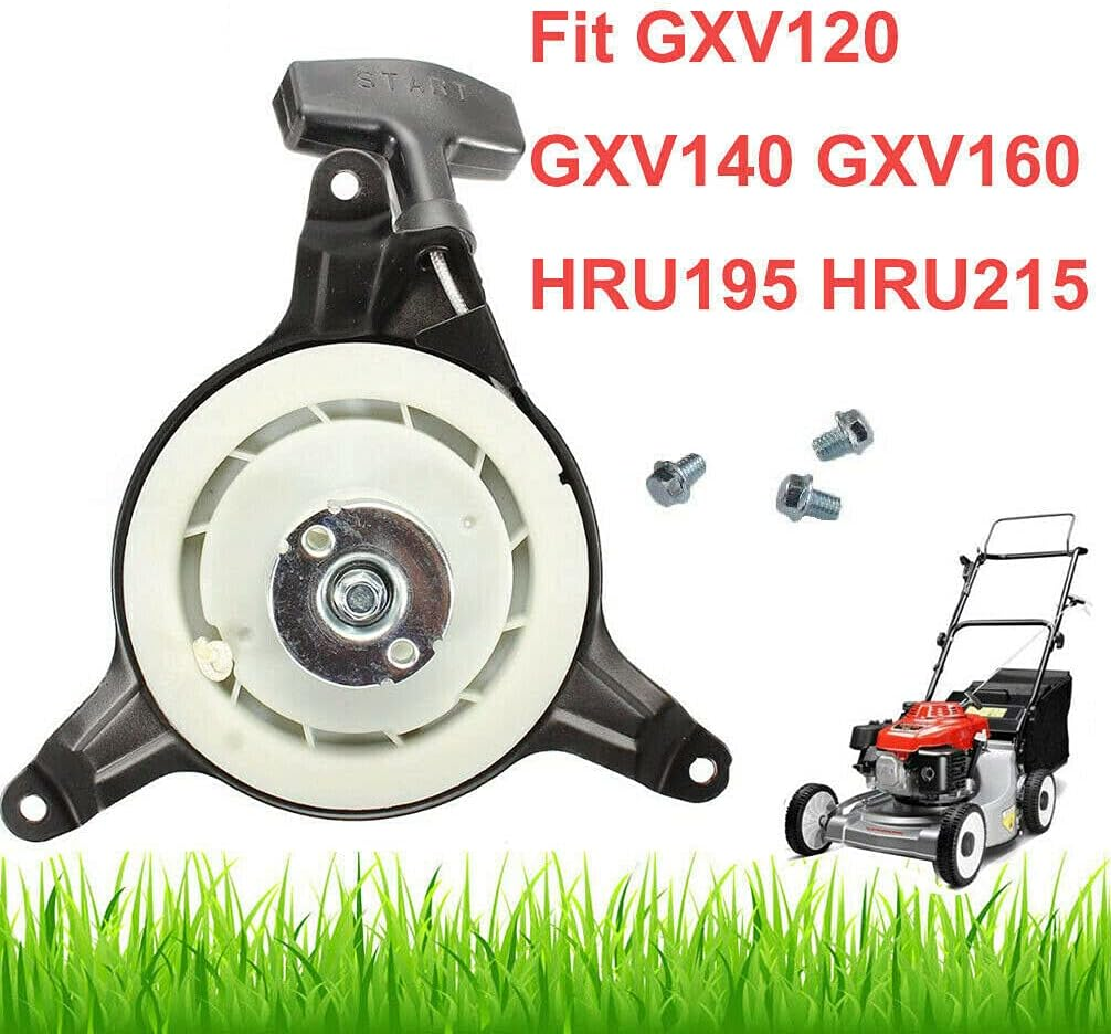 Acbbmns Recoil Pull Starter Assembly Compatible for Honda GXV120 GXV140 GXV160 HRU195 HRU215 Lawn Mower Part Generator Replaces