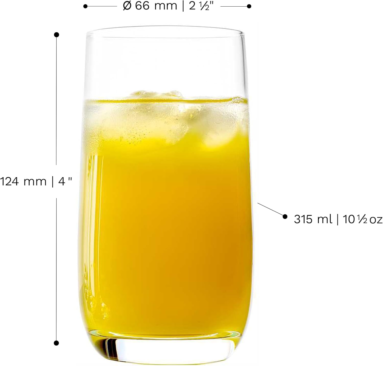 Stolzle Lausitz Weinland Hi Ball Drinking Glass Set, 6 Piece, 315 Ml Capacity