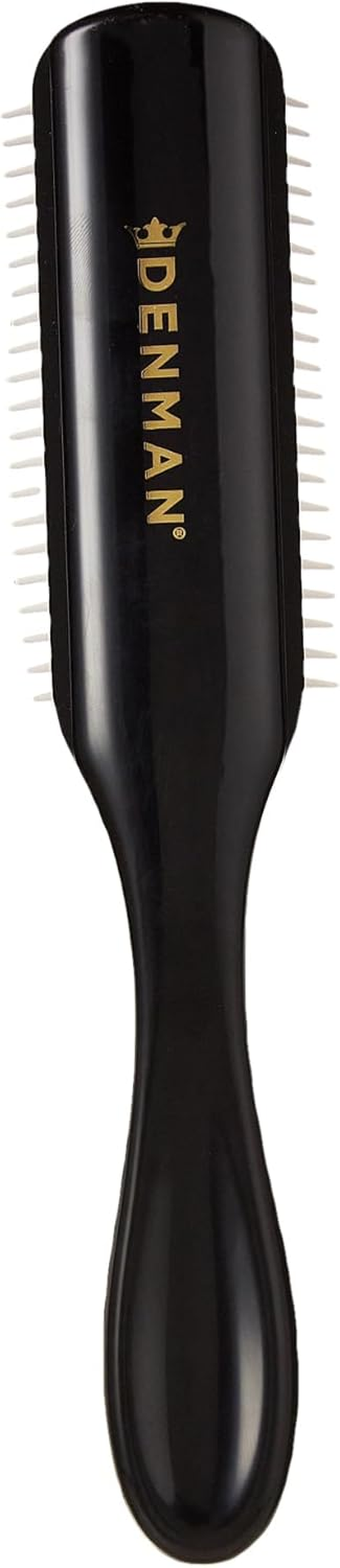 Denman D3 Original Styler 7 Row Nylon Bristles Hair Brush, Black/Red image number 3