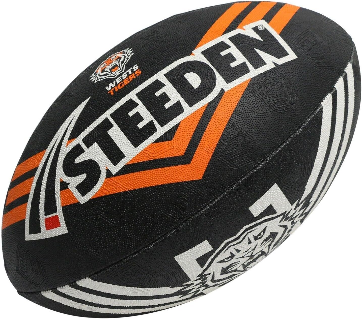 Steeden West Tigers - Mini Size 11 Inch - NRL Supporter Football image number 1