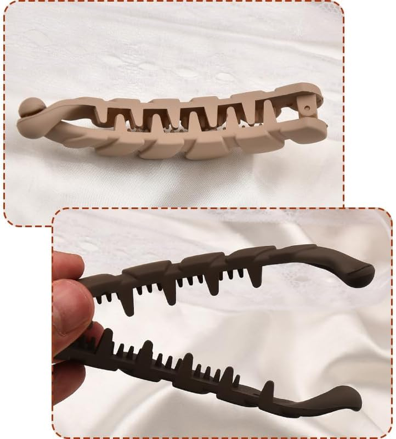 Banana Clips Hair for Thick Thin Hair Ponytail Holder Claw Clip Large Banana Hair Pin Hair Banana Clip French Barrette Hair Clips for Women Banana Hair Combs Clip for Women Hair Accessories 3 Pcs - Hairclip2 image number 3