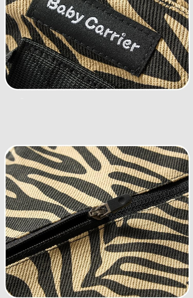 Baby Carrier Toddler Sling with Pocket, Front Carry for Newborns & Older Babies 8-32 Lbs Infants Adjustable Size Breathable Lightweight Portable Cotton image number 3